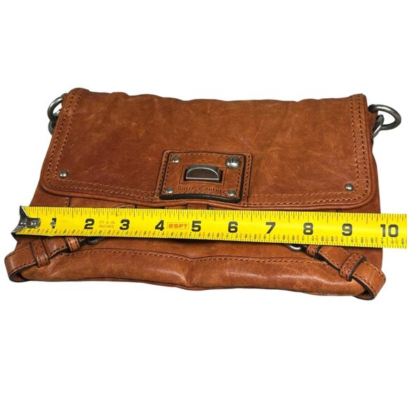 Vintage Y2K Juicy Couture brown Leather Bag with Heavy Chain Strap - Picture 7 of 16